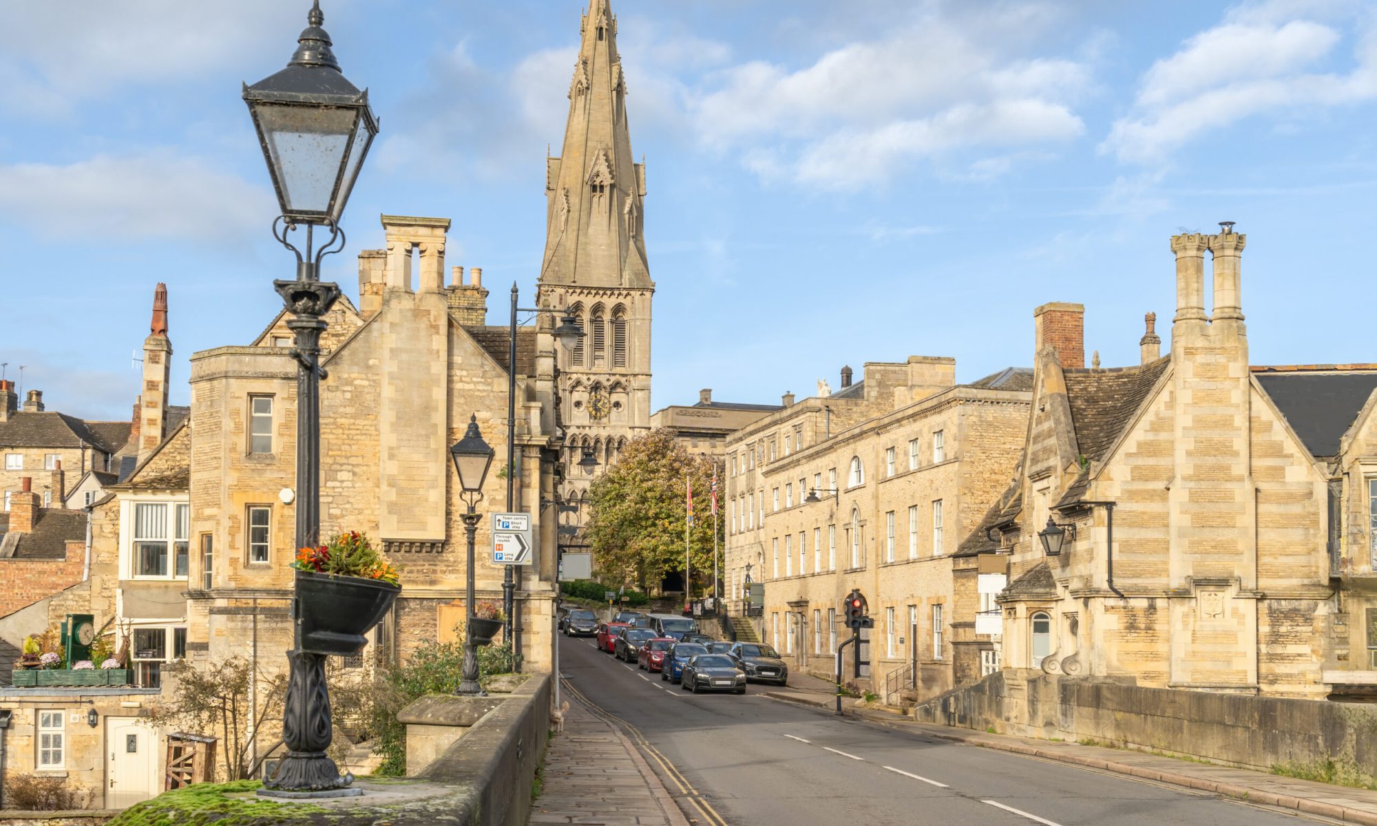 Stamford Lincolnshire The historical market town of Stamford in Lincolnshire England